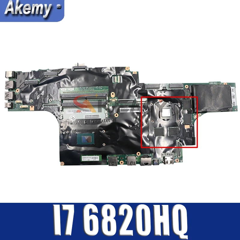 

Материнская плата Akemy для ноутбука Lenovo Thinkpad P50, процессор I7 6820HQ 100%, тестовая работа FRU 01AY362 00UR728 01AY372 01AY374 01AY375