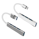 USB-концентратор USB Type-C 3,0, 4 порта, OTG, для Lenovo, Xiaomi, Macbook Pro 13, Air, Mac Pro, аксессуары для компьютеров
