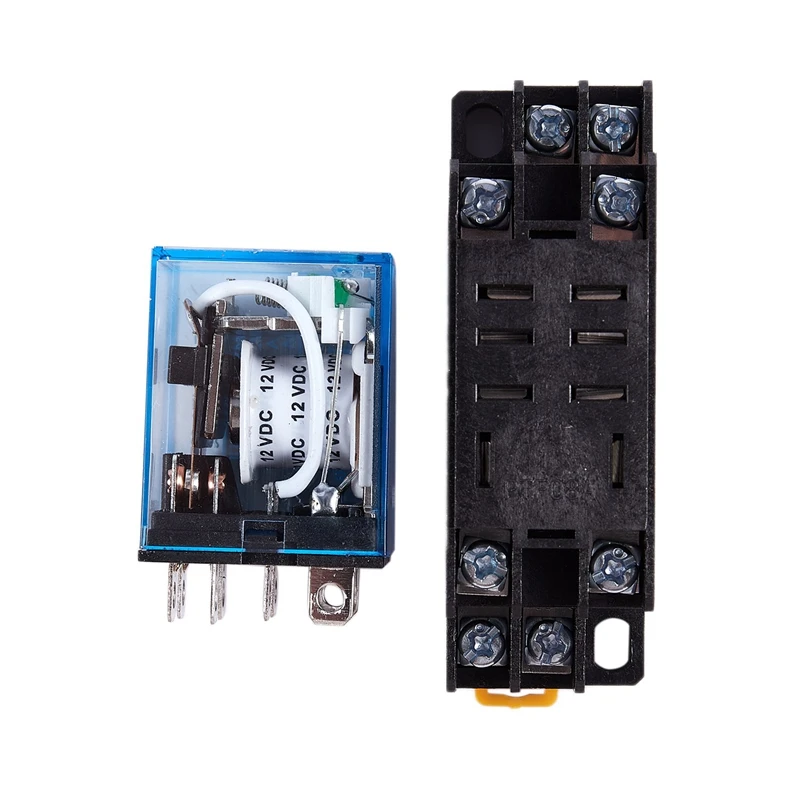 3X12V DC реле мощности катушки DPDT LY2NJ HH62P-L 10A с разъемом PTF08A | Обустройство дома