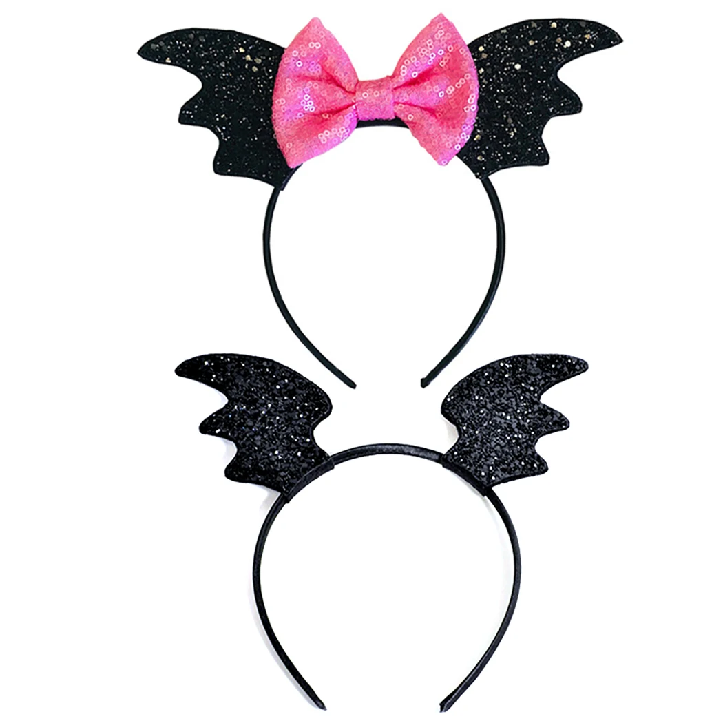 

Головная повязка на Хэллоуин, креативная головная повязка с блестками и летучая мышь вечерние НКИ, ободок для волос, украшение для искусств...