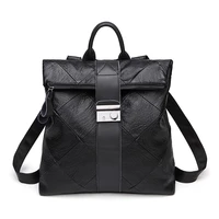 womens backpack retro shoulder bag black leather mini small cute girl bag for designer 2020 motorcycle travel diaper handbag