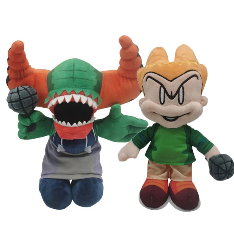 

2Pcs/Set Anime Tricky The Clown Friday Night Funkin Plush Toy Cute Pico Stuffed Doll for Children Christmas Halloween Gifts