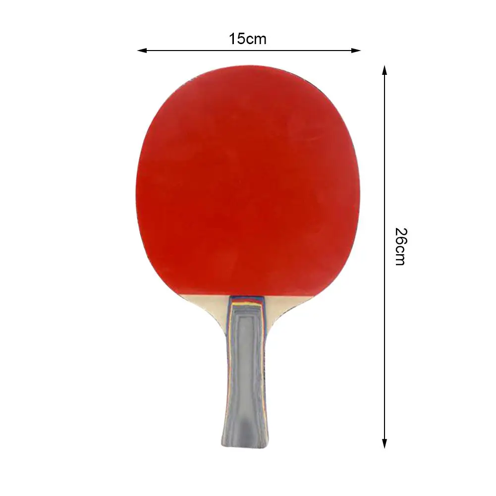 

Hot Sale Table Tennis Rackets Delicate Design 1pc Table Tennis Racket Wood Blade Double Face Pimples-in Rubber Ping Pong Bat