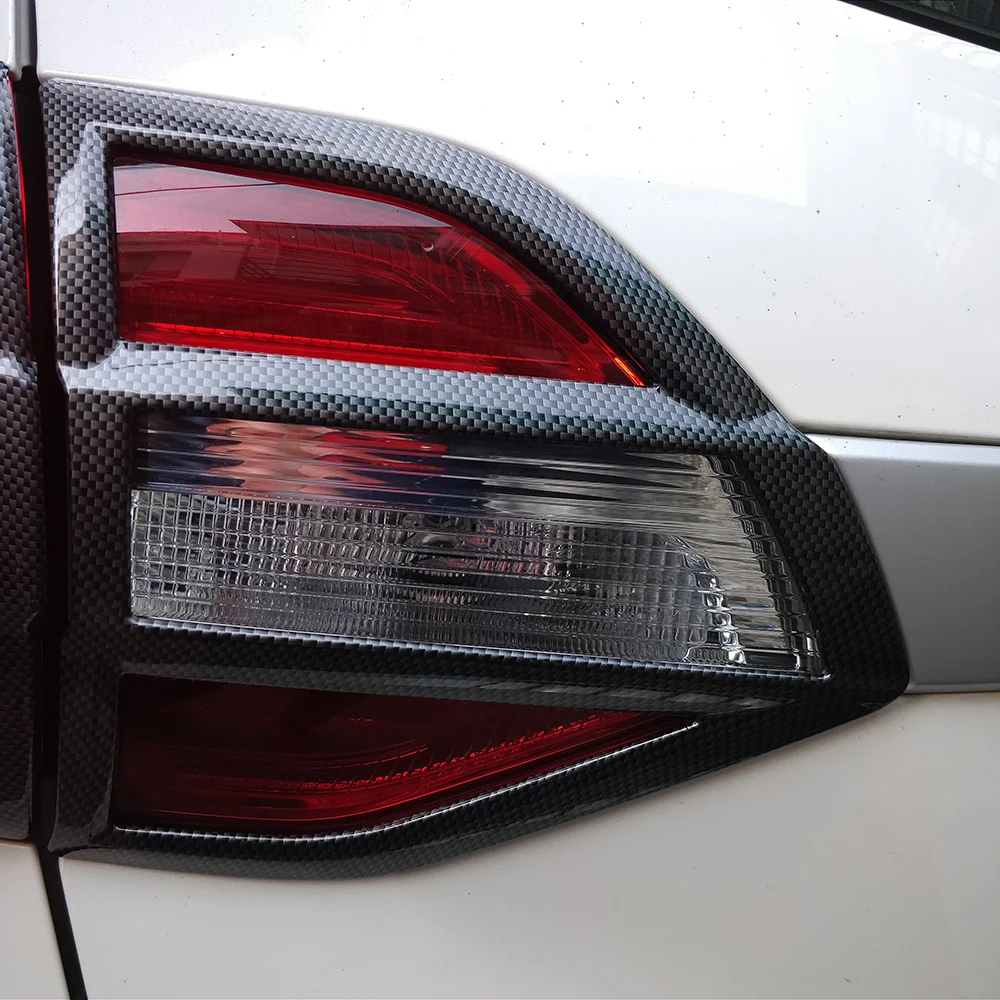Автомобильный задний светильник накладка 4 шт. углеродное волокно АБС пластик