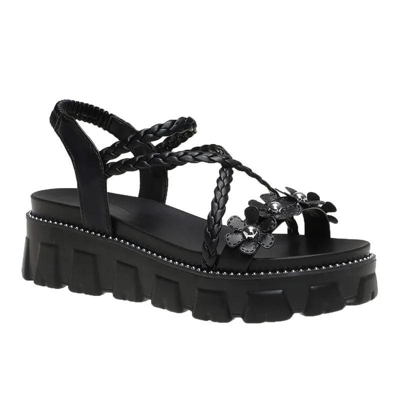 

2021 new sandals women summer new fashion women sandals elastic band comfortable shoes ladies flat sandals cover feet open toe