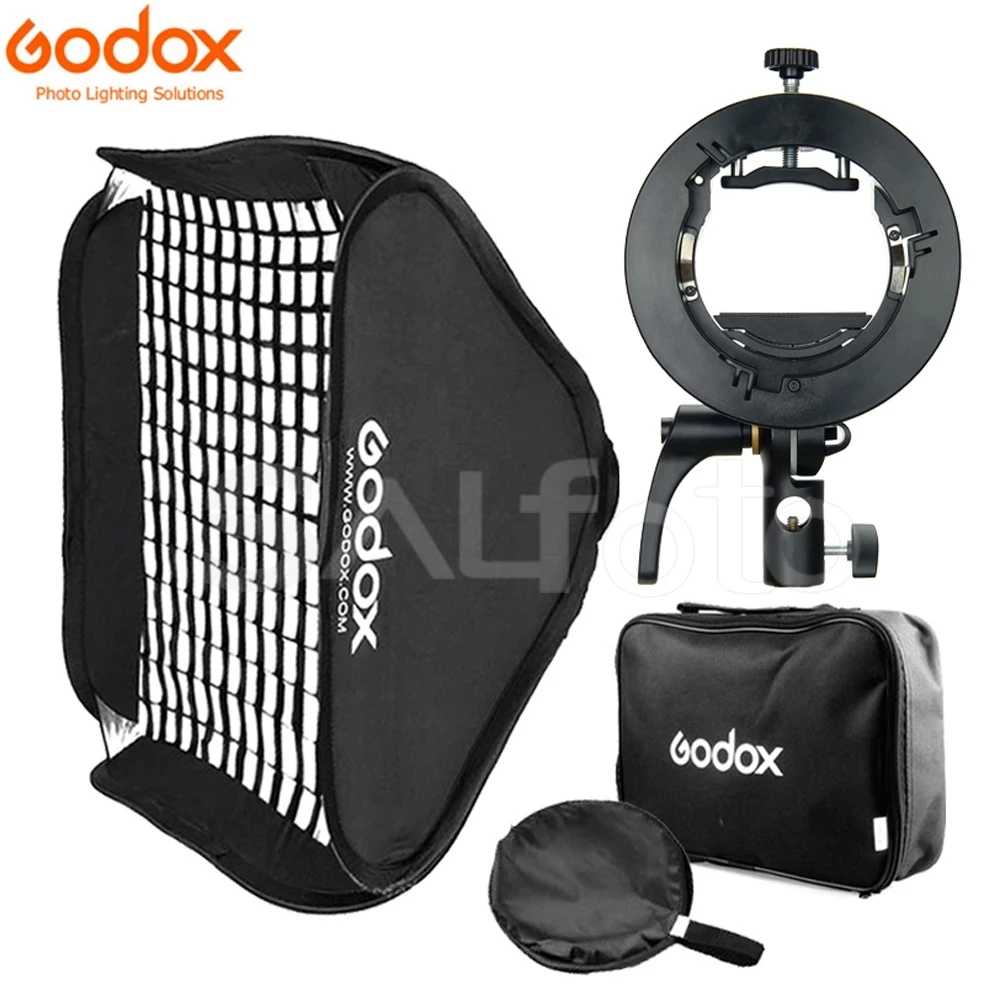 

Godox S2 Speedlite Bracket Honeycomb Grid Softbox S-Type Bowens Flash Holder Mount fr Godox V1 V860II AD200 AD400PRO TT600 TT685