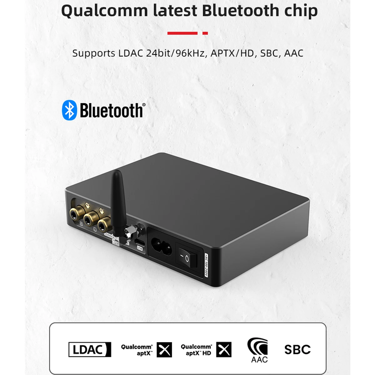 SMSL SU-6 USB DAC декодер ES9038Q2M OPA1612 * 4 32 бит/768 кГц DSD512 Bluetooth 5 0 настольный мини аудио с