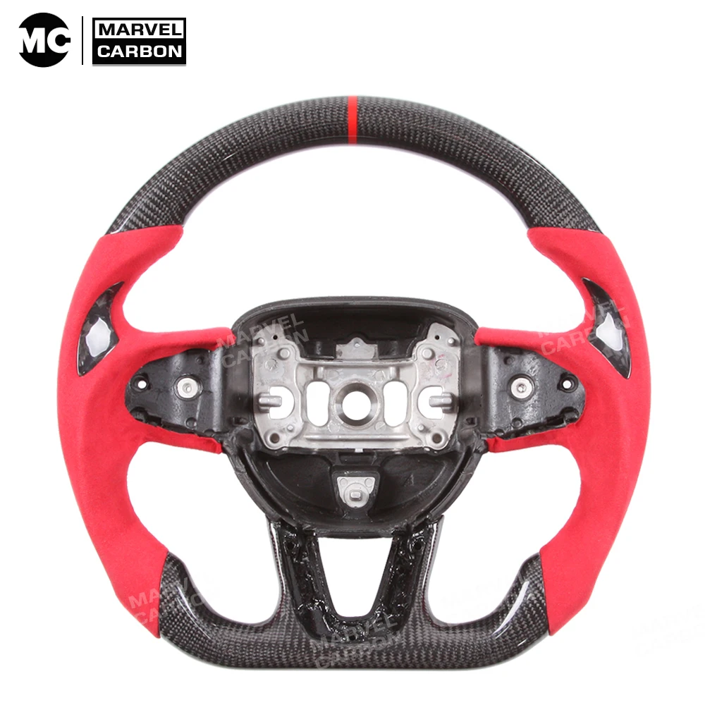 

Real Carbon Fiber Steering Wheel for Dodge Charger Challenger SRT