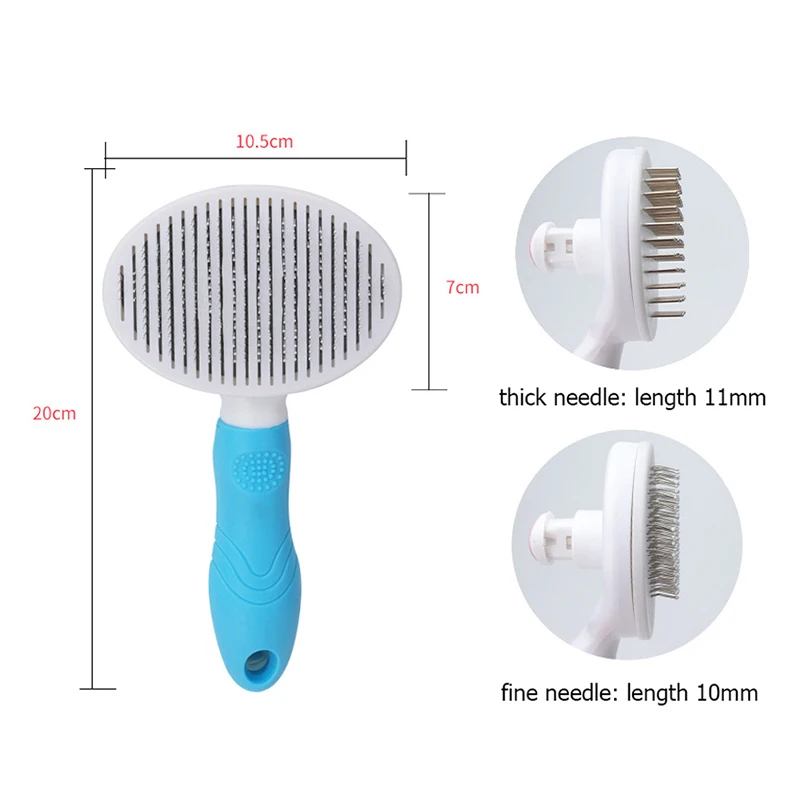 

Grooming Tool Automatic Trimmer Cleaning Needle Comb Puppy Pet Comb Multipurpose Hair Remover Dog Cat Gilling Brush Non-slip