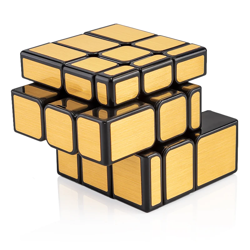 3x3x3 зеркальный волшебный куб головоломка твист развивающие игрушки Черное