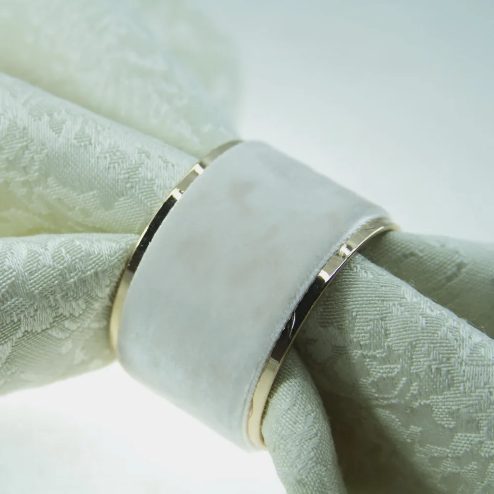 free shipping velvet gold metal napkin ring for wedding, napkin decoration 12 pcs qn19101401