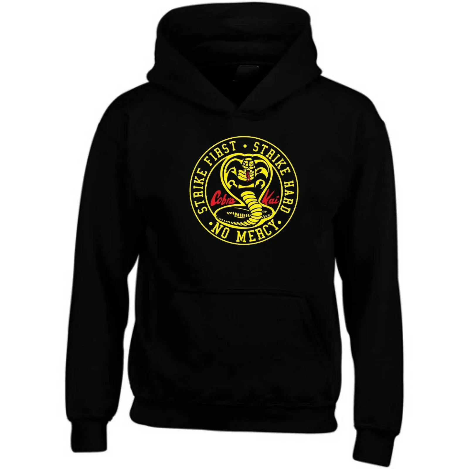 Cobra Kai Hoodie The Karate Kid Strike First No Mercy Movie Men Sweatshirt Top
