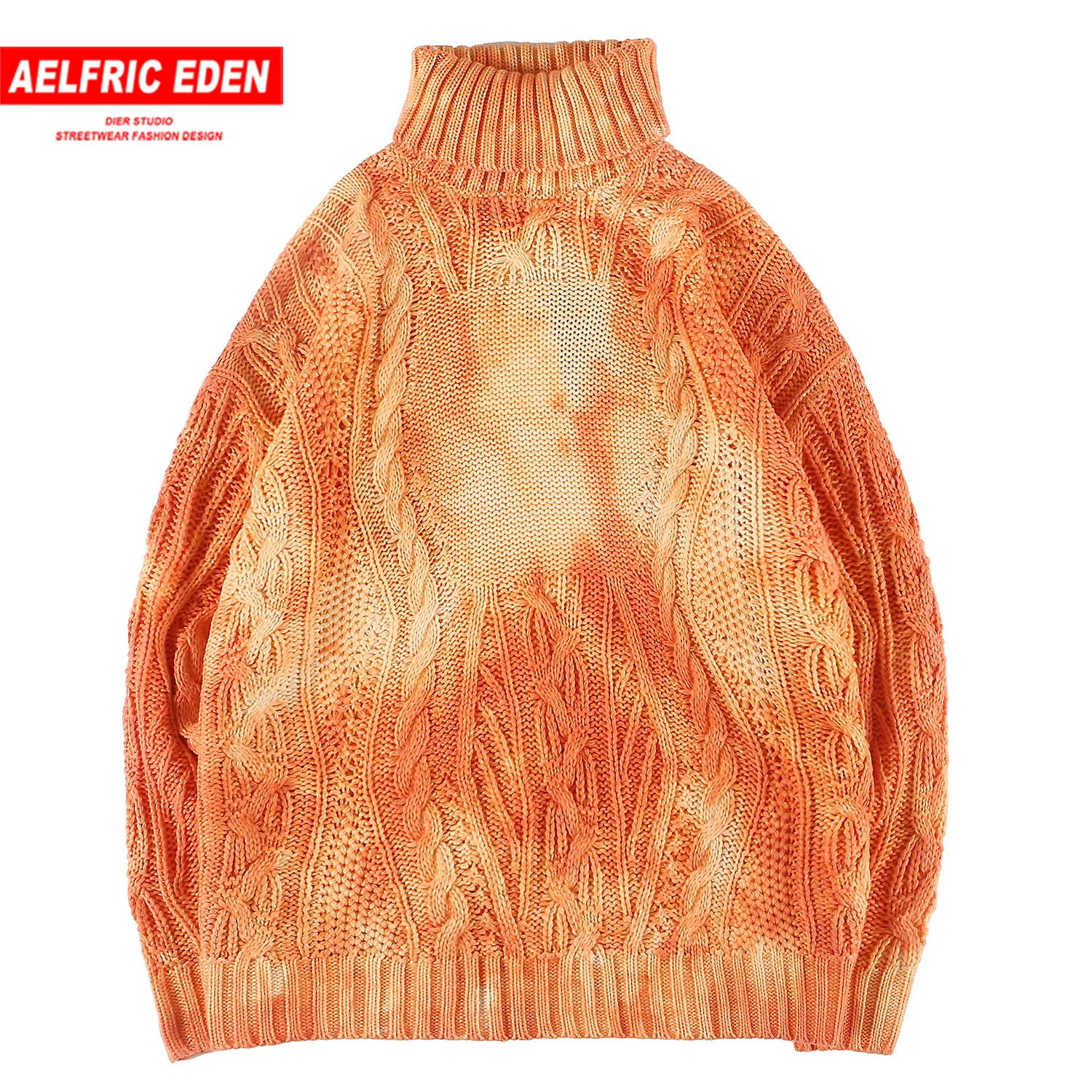 Мужские вязаные свитера в винтажном стиле с высоким воротником осенние модные