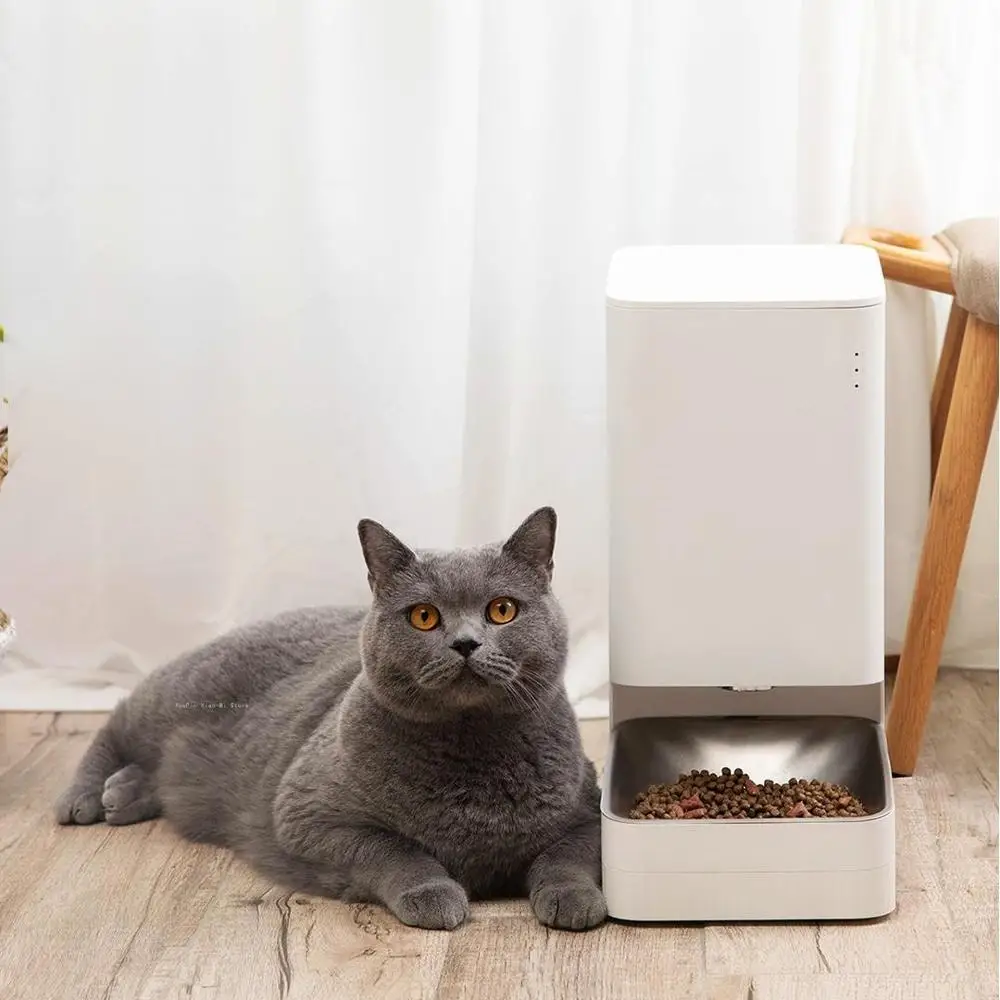 Xiaomi-alimentador inteligente para mascotas, alimentador con Control remoto por voz, Control cuantitativo Regular y autom&aacute;tico, con la aplicaci&oacute;n Mijia-2