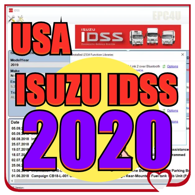 Для системы диагностики Isuzu idss (US IDSS) [2020]| |