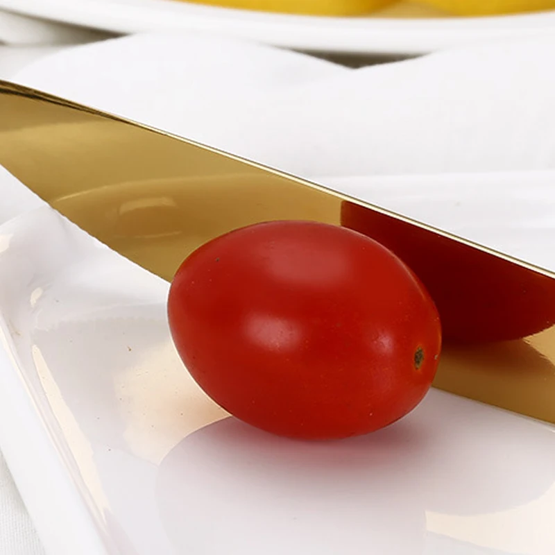 

4pcs/Set Dinnerware Travel Portable Stainless Steel Spoon Fork Steak Knife Set Cutlery Tableware