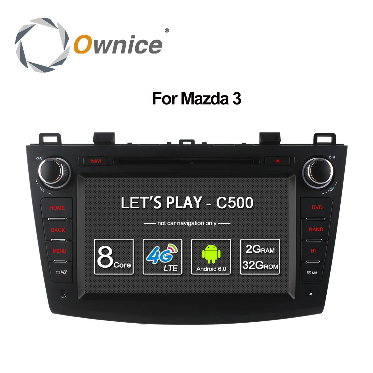 Ownice C500 8 ядерный процессор для Mazda 3 2008 2013 Wi Fi радио GPS Navi OBD DVR 2 Гб ОЗУ 32 ПЗУ поддержка