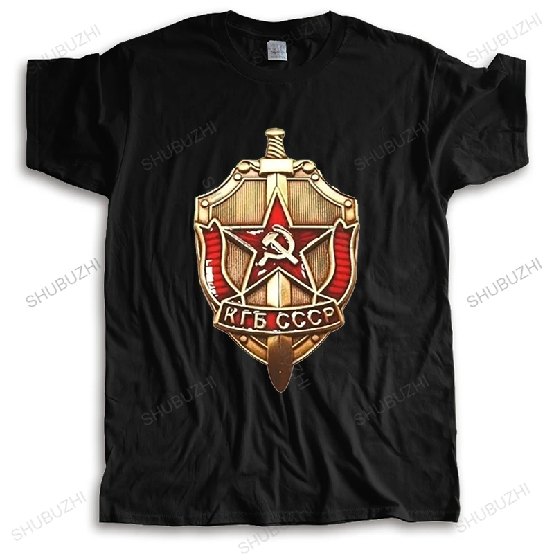 Новая забавная футболка стильная уникальная дизайнерская KGB Badge CCCP русская Новое