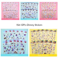 disney frozen 3d stickers for kids boys diy stickers cartoon waterproof home decoration poster sofia mickey mouse sticker toys