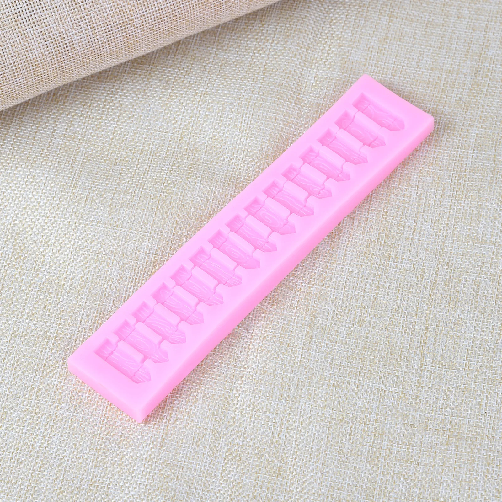 Пикет длинной формы забор торт декоративные силиконовые помадка форма для