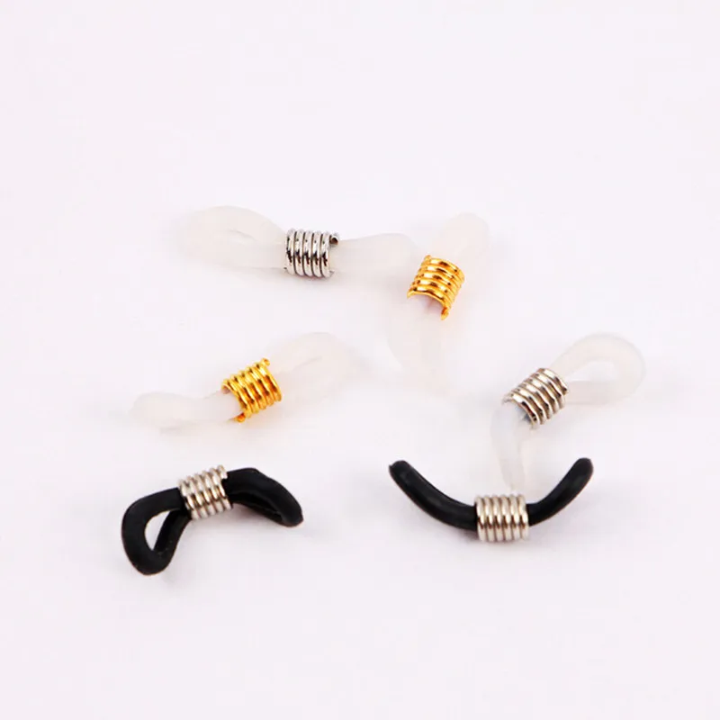 

100 pcs Ear Hook Eyeglasses Spectacles Chain Glasses Retainer Ends Rope Sunglasses Cord Holder Strap Retainer End Loop Connector
