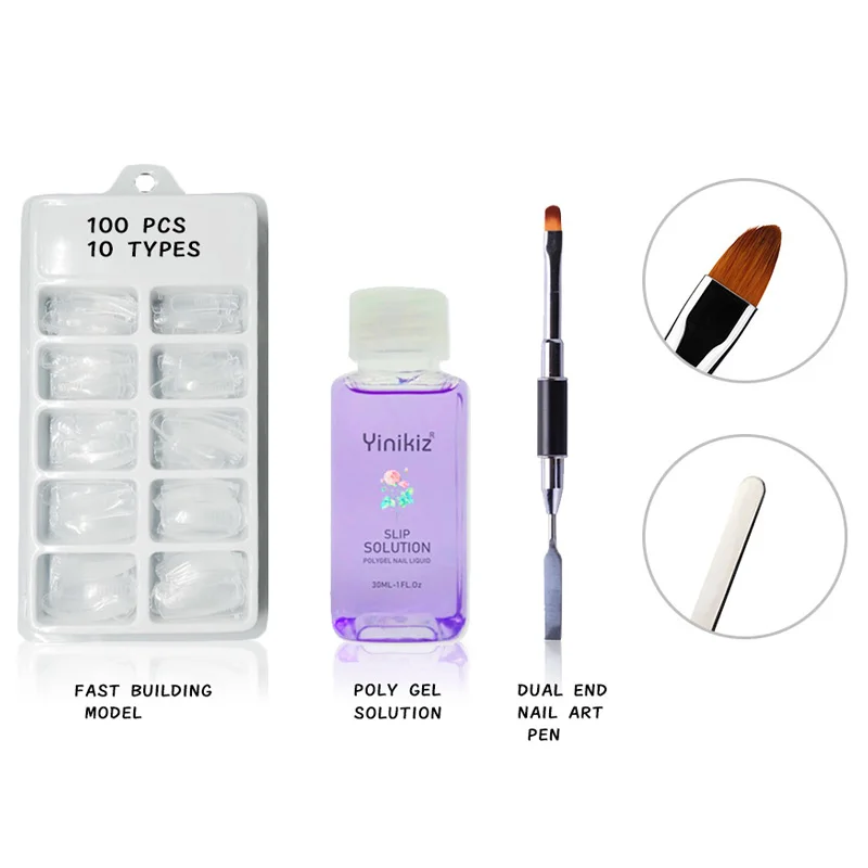 Набор для наращивания ногтей Быстросохнущий полигель маникюра и нейл-арта 13 мл |