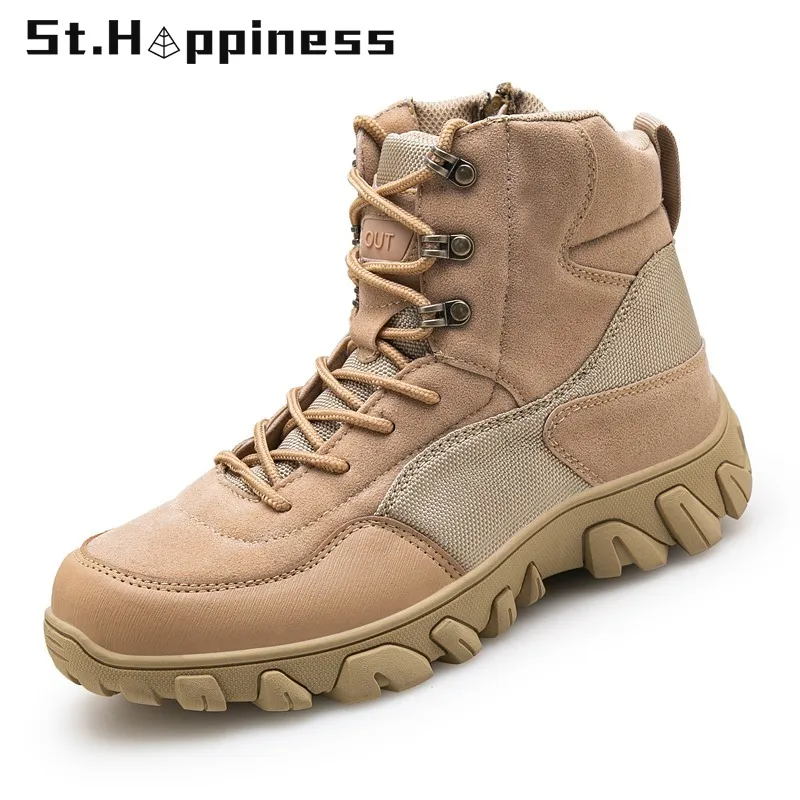 

2021 Winter New Men Military Boots High Quality Special Force Tactical Desert Combat Ankle Boats Camouflage Army Boots Big Size