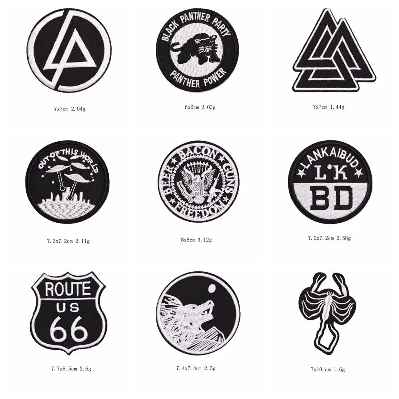 

Badge Logo Patches for Clothing Round Badge Clothes Patch Iron-on Transfers Sewing Embroidered Patches for Clothing Patches