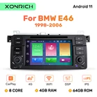 Автомобильный DVD-плеер Xonrich AutoRadio 1 Din Android 11 для BMW E46 мультимедийный M3 318320325330335 Rover75 Coupe GPS навигация 4 Гб