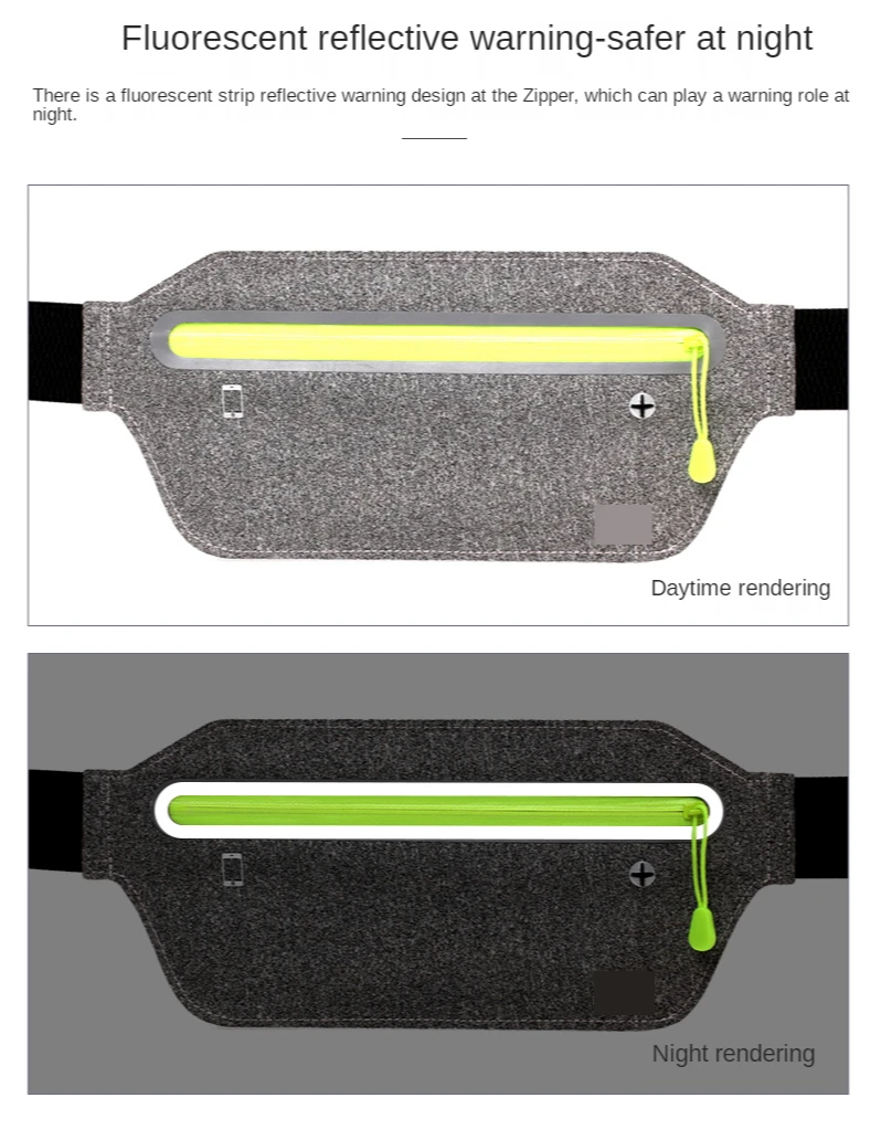 Sports Running Waist Bag Men's and Women's Marathon Fitness Travel Intimate Invisible Waterproof Bag Running Backpack