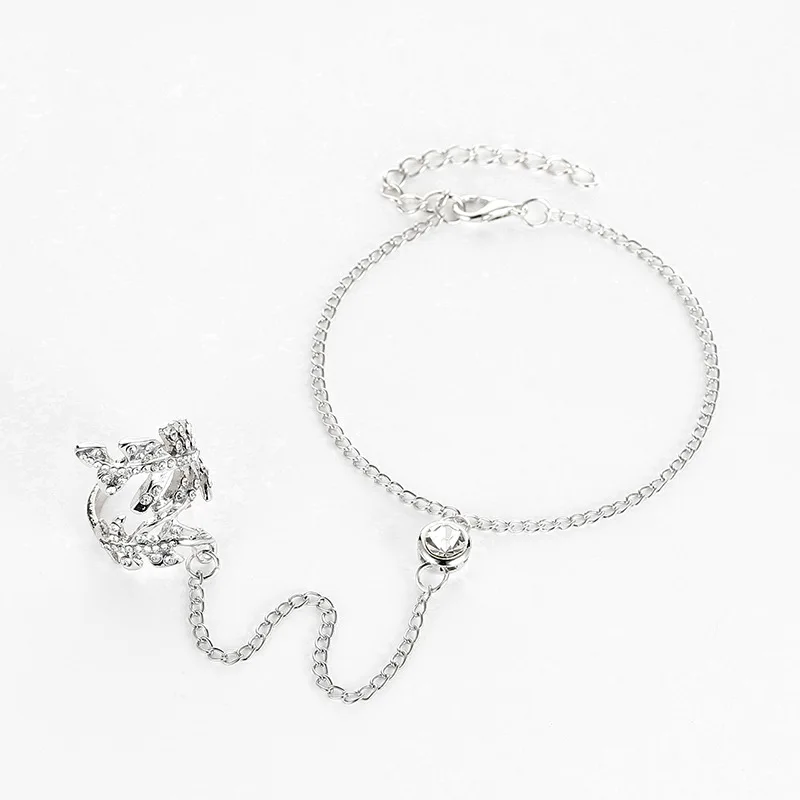 Оптовая продажа Модный женский браслет на палец цвет под золото и серебро |