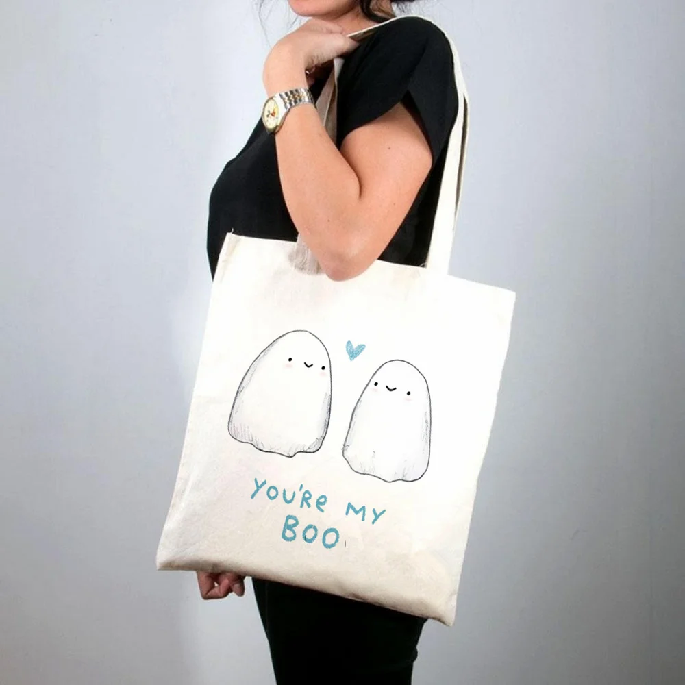 

Shopper Space Dinosaurs in Purple Sky Printed Tote Bag women Harajuku shopper handbag girl Shoulder shopping bag Lady Canvas Bag