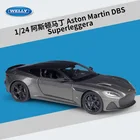 Модель автомобиля Welly в масштабе 1:24 Aston Martin DBS Superleggera из сплава, отлитые и игрушечные автомобили, коллекционные подарки, без дистанционного управления, тип B156