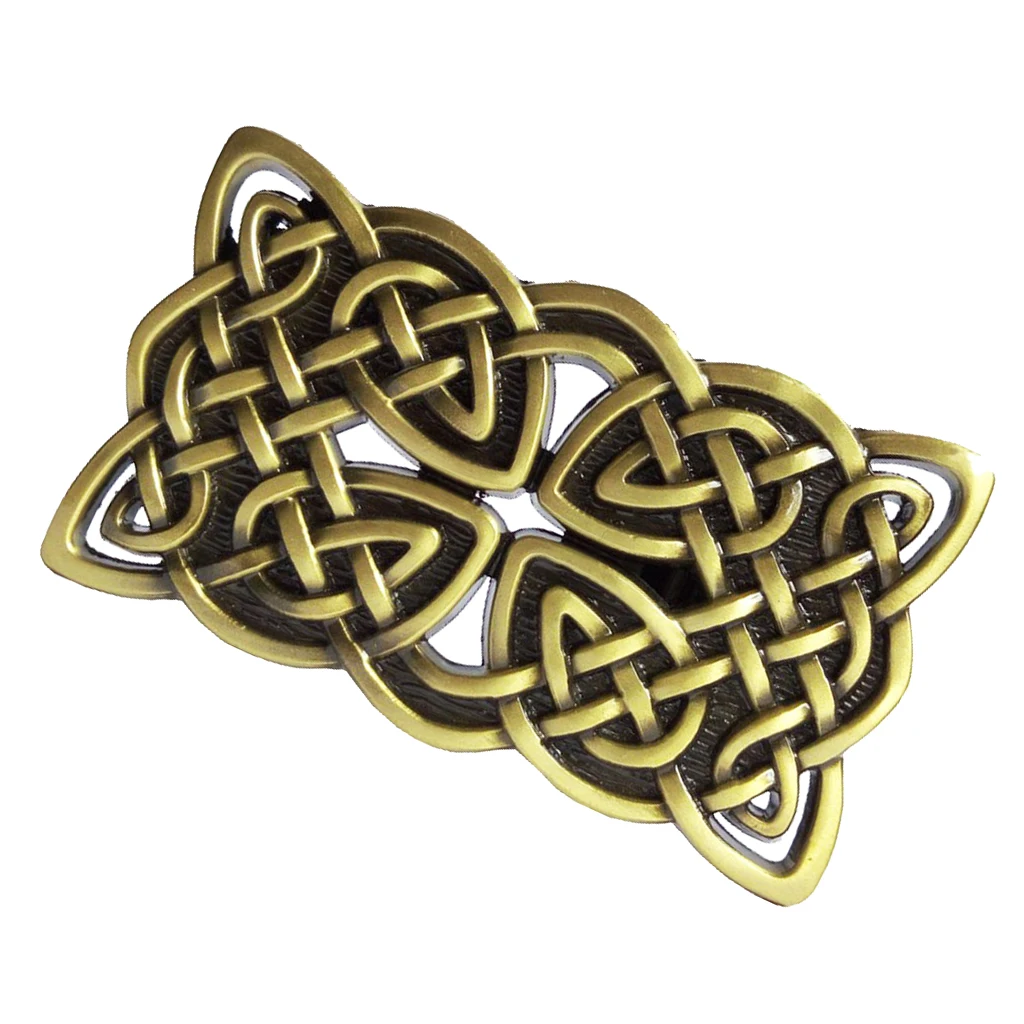 Винтажная кожаная бронзовая застежка для ремня |