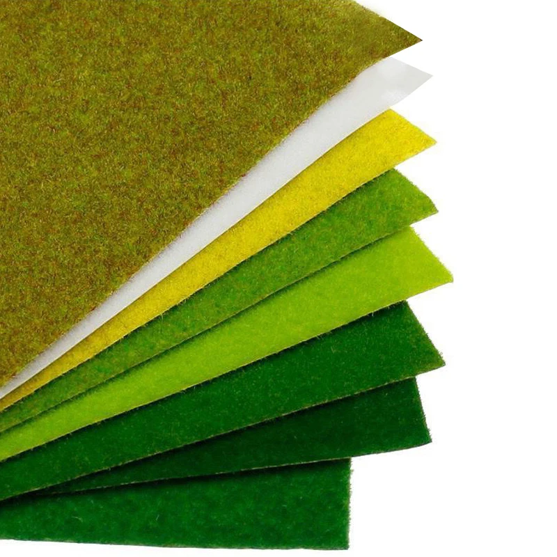 Декоративный коврик для травы 25/50/100 см материал модели миниатюры искусственный