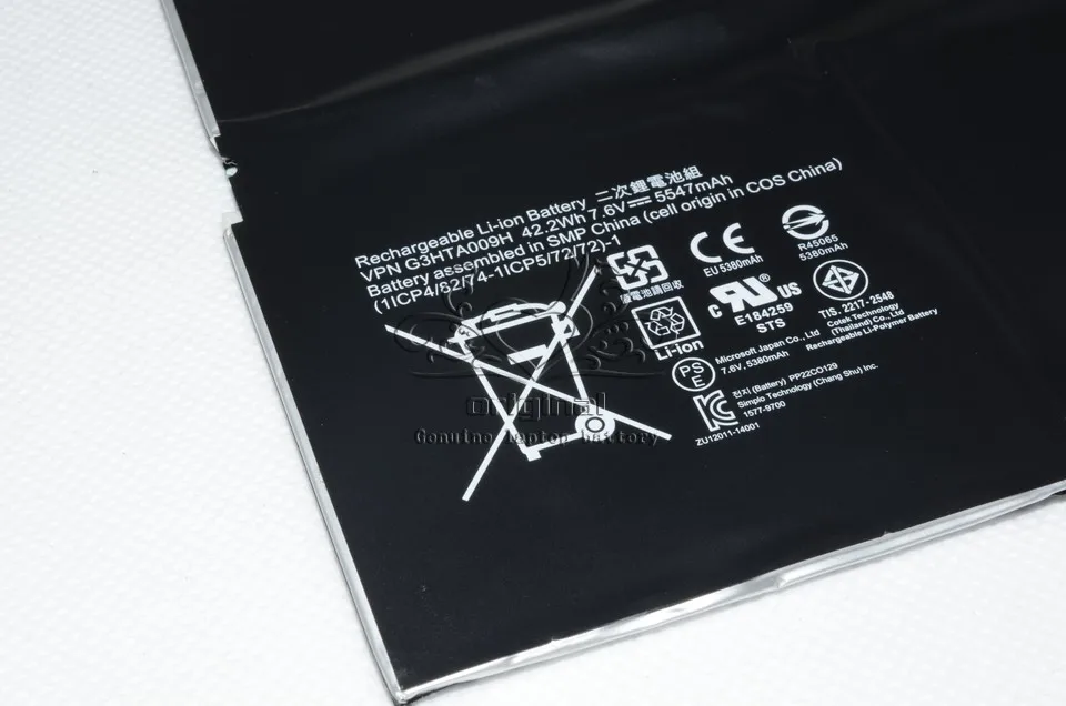Оригинальный аккумулятор JIGU для планшета 7 6 В 42 Вт/ч G3HTA009H MICROSOFT Surface Pro 3 Pro4 PRO