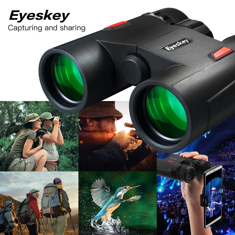 Бинокль Eyeskey 8x32 HD с высокой четкостью водонепроницаемый телескоп BAK4 призма