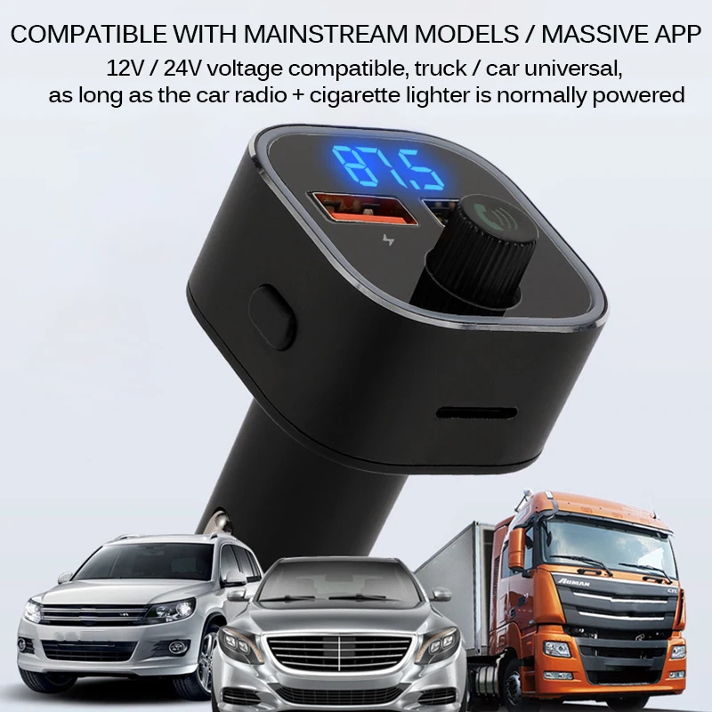 Автомобильный MP3 плеер Onever с Bluetooth 5 0 FM передатчиком и цветным