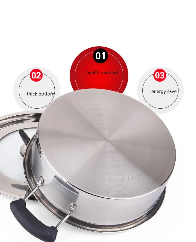Кухонная посуда из нержавеющей стали 4 л 24 см | Дом и сад