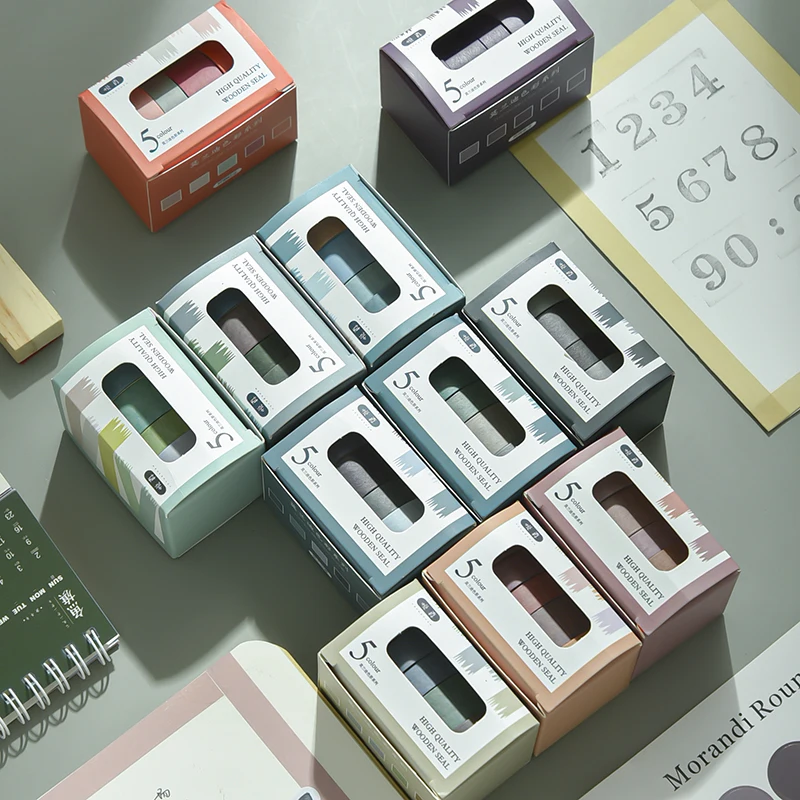 Morandi цветная васи лента в коробке набор Bullet Journal винтажные клейкие ленты для