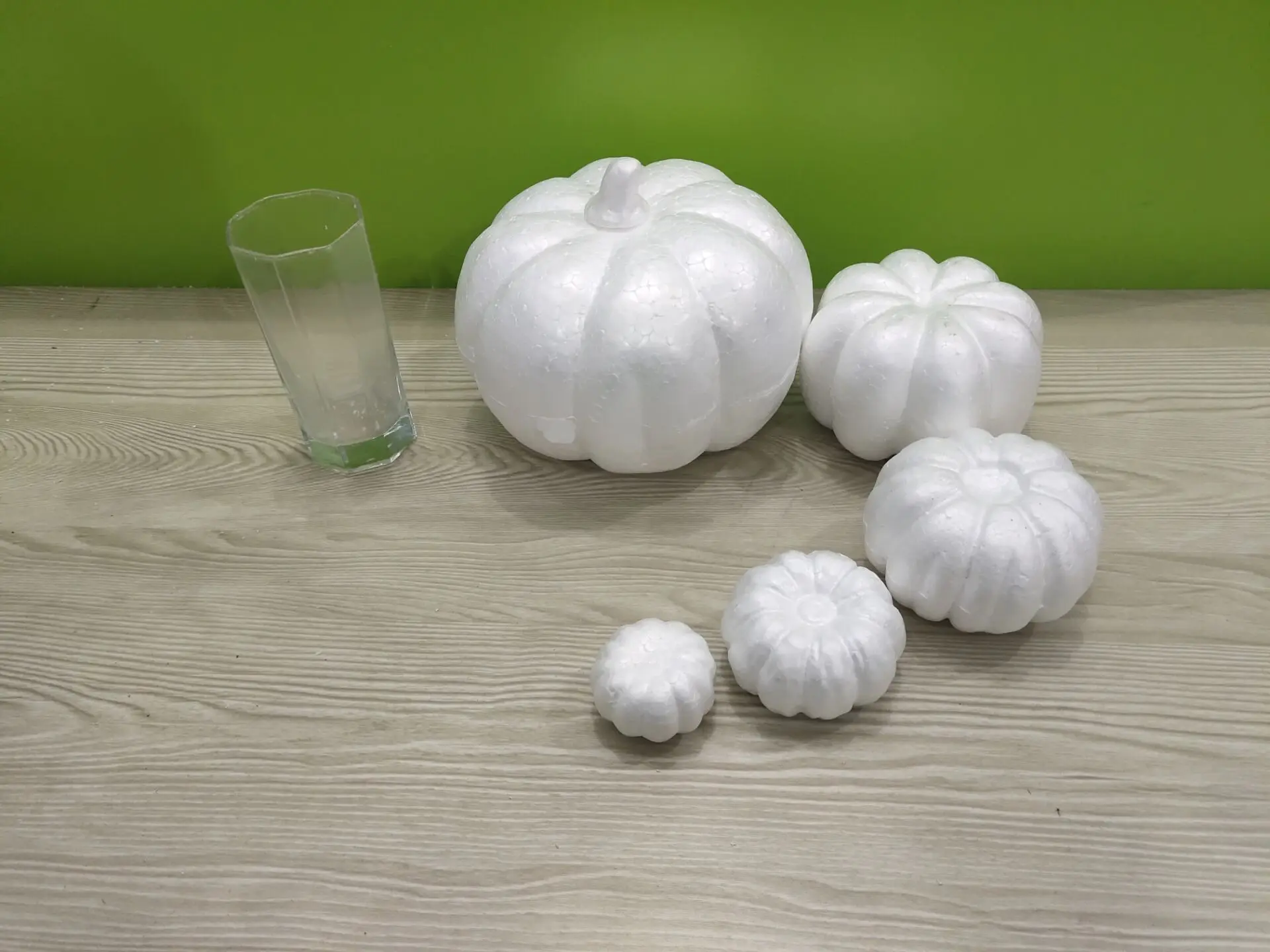 Пенопластовая белая Тыква реквизит для Хэллоуина Детские Картины материалы