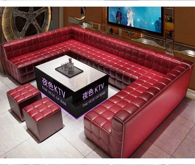 

home bar furniture customized good quality pu leather modern vip strip night club bar furniture lounge nail KTV bar furniture