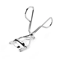 handheld durable portable long lasting metal silicone strip silver eyelash curler clip big eye cosmetic tools women accessories
