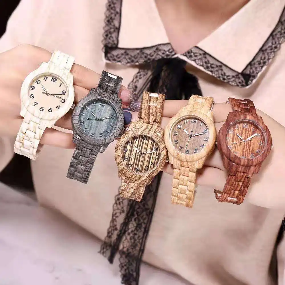 

Imitation bamboo material best selling watches men temperament fashion imitation wood watch resin casual simple women watch