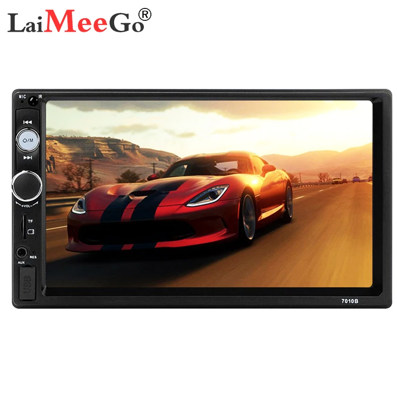 2 DIN Авторадио Bluetooth Mirrorlink автомобильный стерео " HD MP5 Автомобильный мультимедийный проигрыватель Aux FM входной приемник с задней камерой - Цвет: 7010B