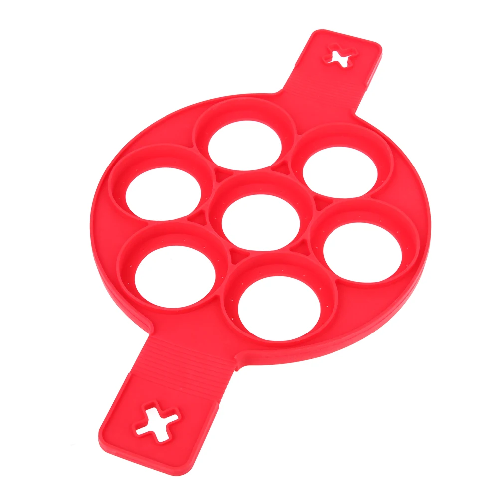 Силиконовая форма для блинов с 7 отверстиями Креативные кухонные формы жарки яиц