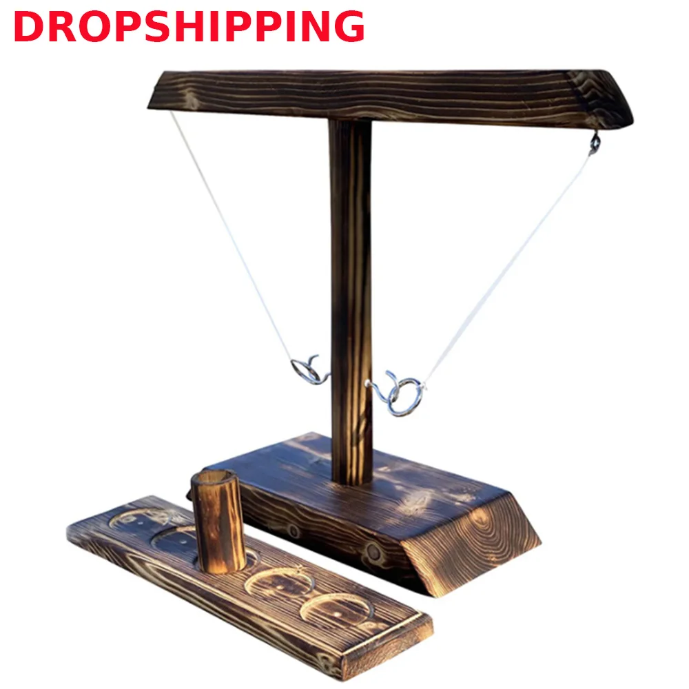 Кольцеброс боевой игры Деревянный крючки станок и быстром темпе интерактивный