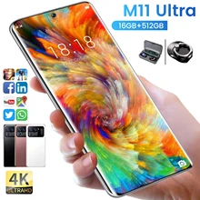 Teléfono Inteligente M11 Ultra, pantalla completa de alta definición de 7,3 pulgadas, 16GB + 1T, memoria, 4G, 5G, señal de llamada, Qualco (4)