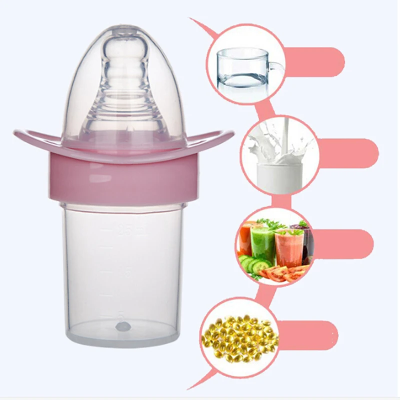

Portable Silicone Baby Bottle Baby Milk Silicone Feeding Bottle Kids Drink Water Bottle Children Bottle