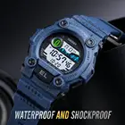 Часы наручные SKMEI Мужские Цифровые, спортивные водонепроницаемые электронные в стиле милитари, с хронографом и будильником для студентов